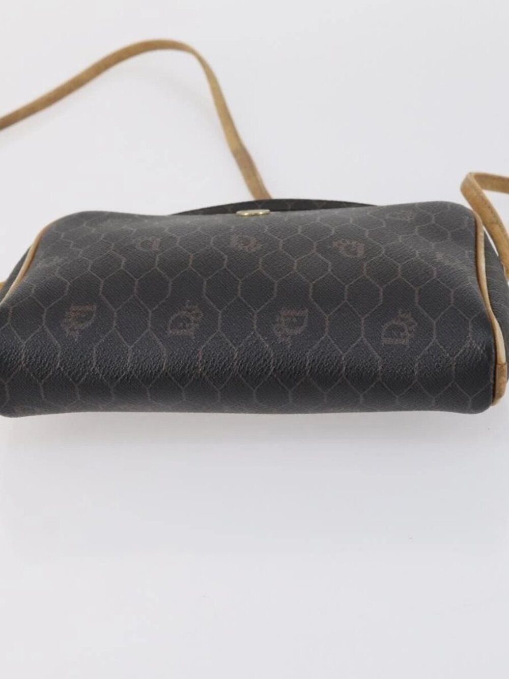 Christian Dior BOTTEGA VENETA Hand Bag Suede PVC 2 Set Brown Gold Auth bs30859 - Picture 11 of 16